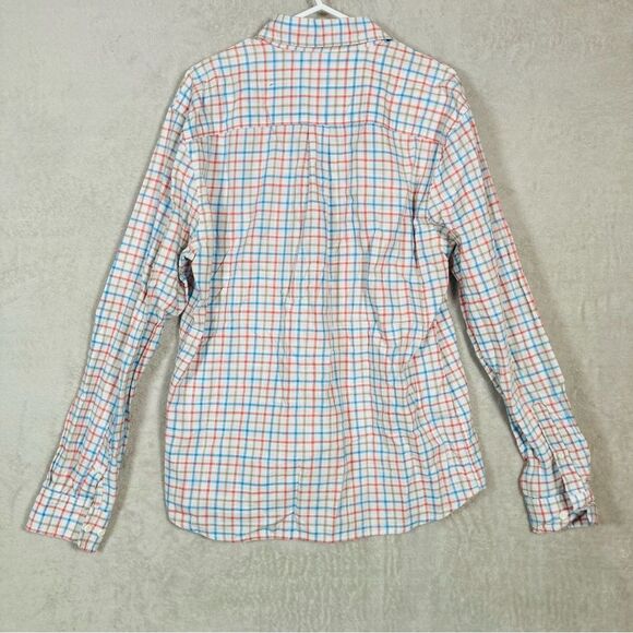Johnnie-O Button Down Shirt Mens Size M Medium Hangin Out Plaid Check Calypso - Picture 2 of 6